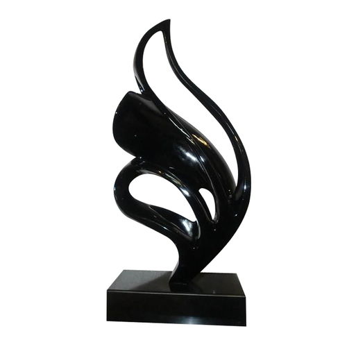 廠家大量供應(yīng)樹脂黑烤漆創(chuàng)意工藝品擺件室內(nèi)外雕塑軟裝配飾