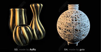 3d室內(nèi)精美工藝品展示四設計模型下載