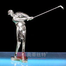 家居飾品 工藝品批發(fā) 樹脂工藝品 家居擺設(shè) 高爾夫球手3